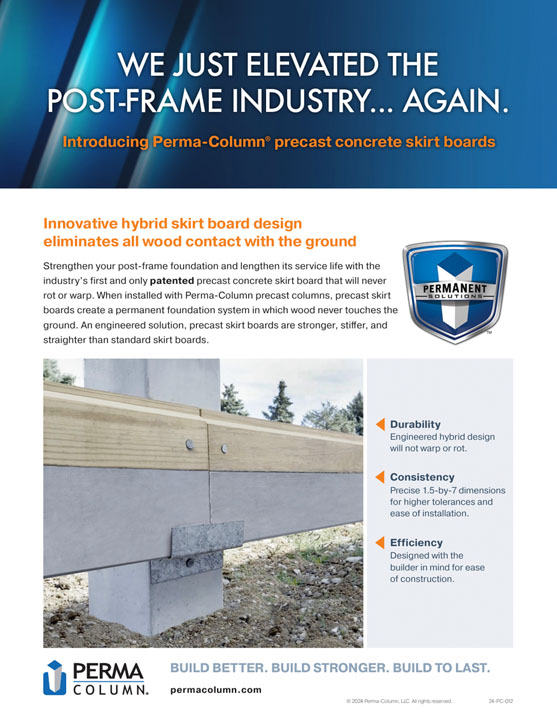 Precast skirt boards