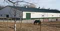 Equestrian pole-barn building