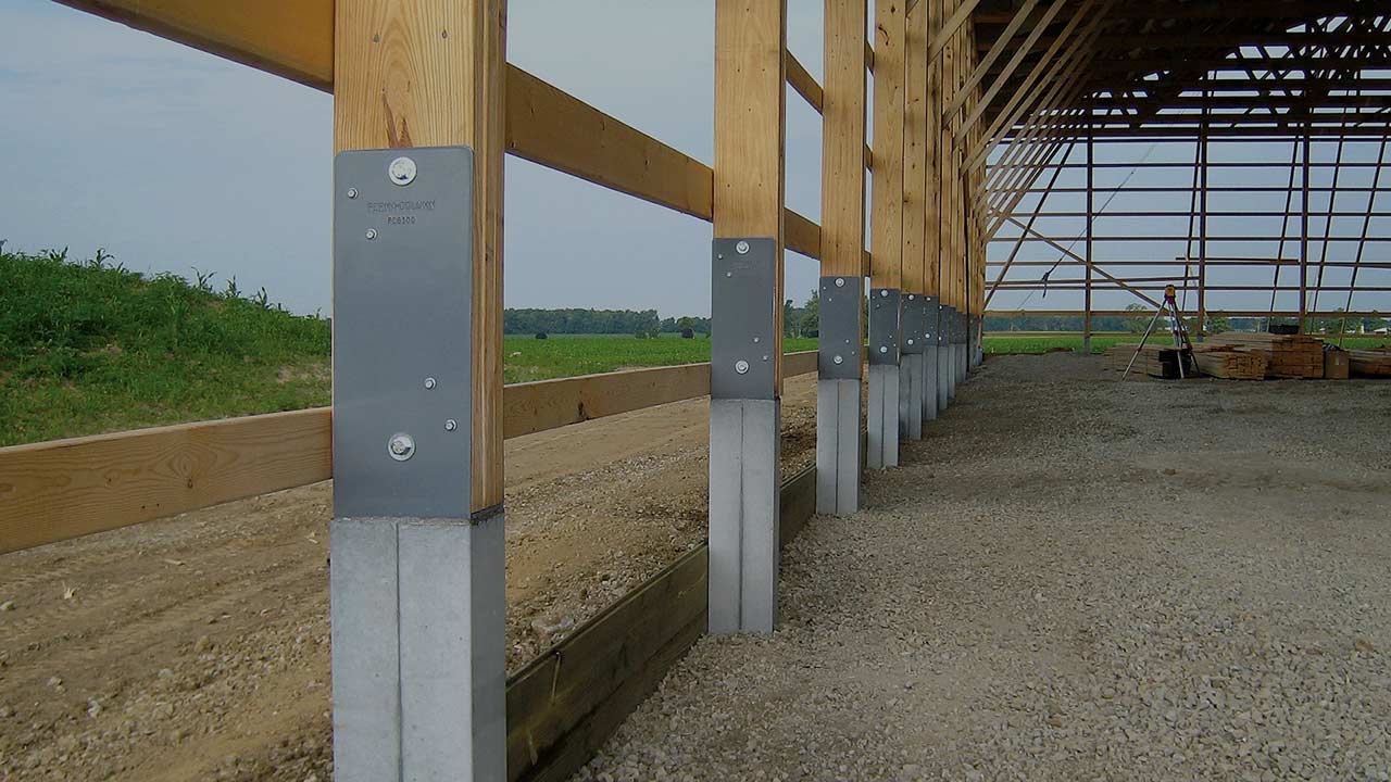 Permanent solutions for post-frame construction foundations